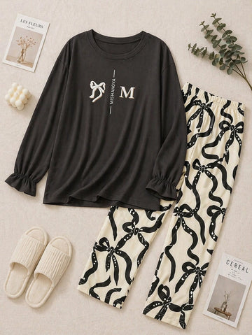 Ribbon Bow Night Suit
