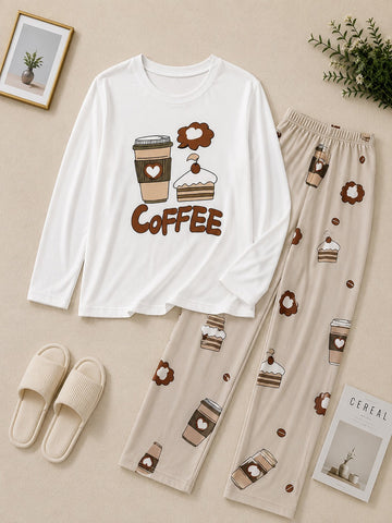 Coffee & Cake Dreams Night Suit