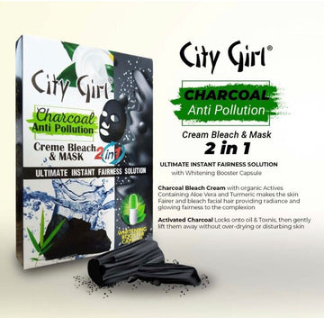 City Girl Charcoal Bleach Cream (3 SACHET)