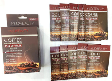 HUDABEAUTY Coffee Peel-Off Mask 10 Pcs Box