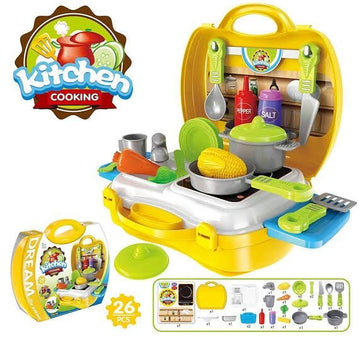 Kids Backpack Set (Jewelry, Kitchen, Doctor Set, Hardware, Princess, Ice Cream)