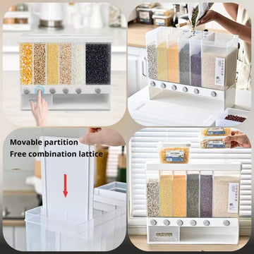 6in1 Cereal Dispenser (Box Packing) (Premium Quality) 🇨🇳