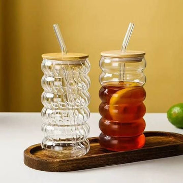 500ML Bubble Glass Cup