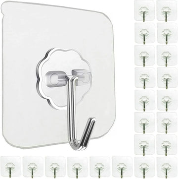 Pack of 10 Single Sticky Wall Hook