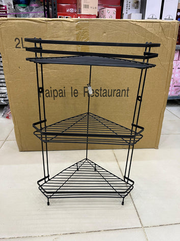 3 Tier Multipurpose Organizer for Kitchen & Bathroom (With screw hooks)