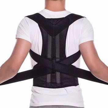 Back Posture Corrector Belt With Metal Support Rods | Adjustable Back & Shoulder Support