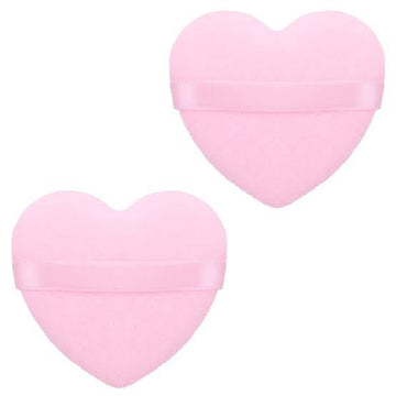 Makeup Puff for Women – Soft Heart Shaped Tool for Loose Powder