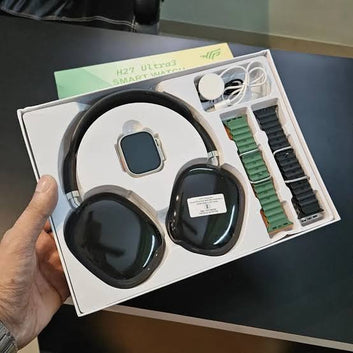 6 in 1 - Crown C6 Ultra-2 (1 Headphones & 1 smartwatch 4 silicone belts